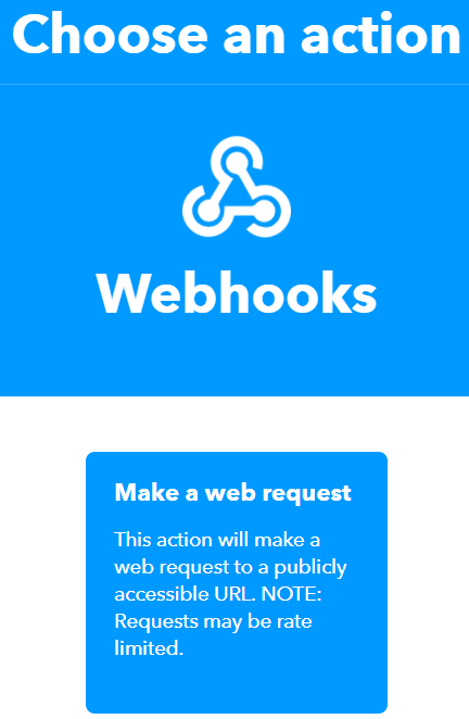 Discord Twitter Webhook - Choosing Webhooks Action